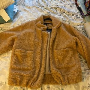 tan teddy coat